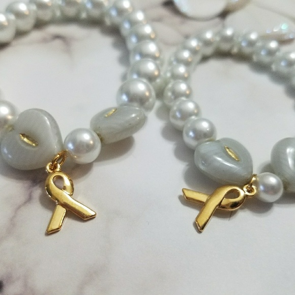 Handmade Jewelry - Childhood Cancer Awareness bracelets for donations